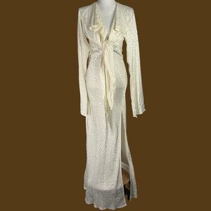 Rat & Boa Sui Leopard Print Set Kimono Top Maxi Skirt